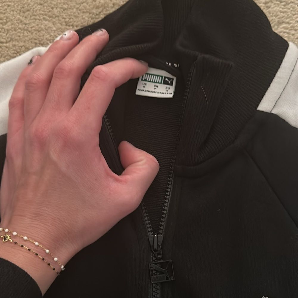 Puma new small black track jacket - Picture 3 of 4